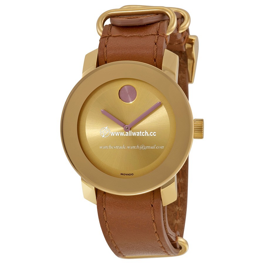 Movado 3600363 Bold Ladies Quartz Yellow Gold Ion-Plated Stainless Steel