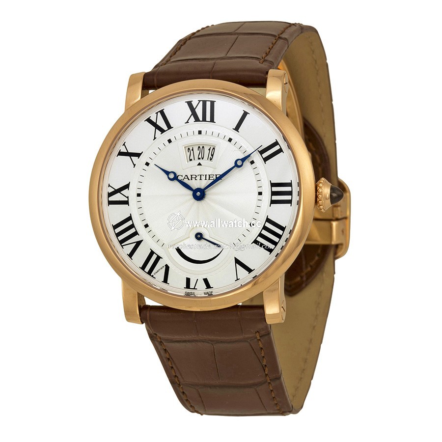 Cartier W1556252 Rotonde de Cartier Mens Hand Wind 18kt Rose Gold