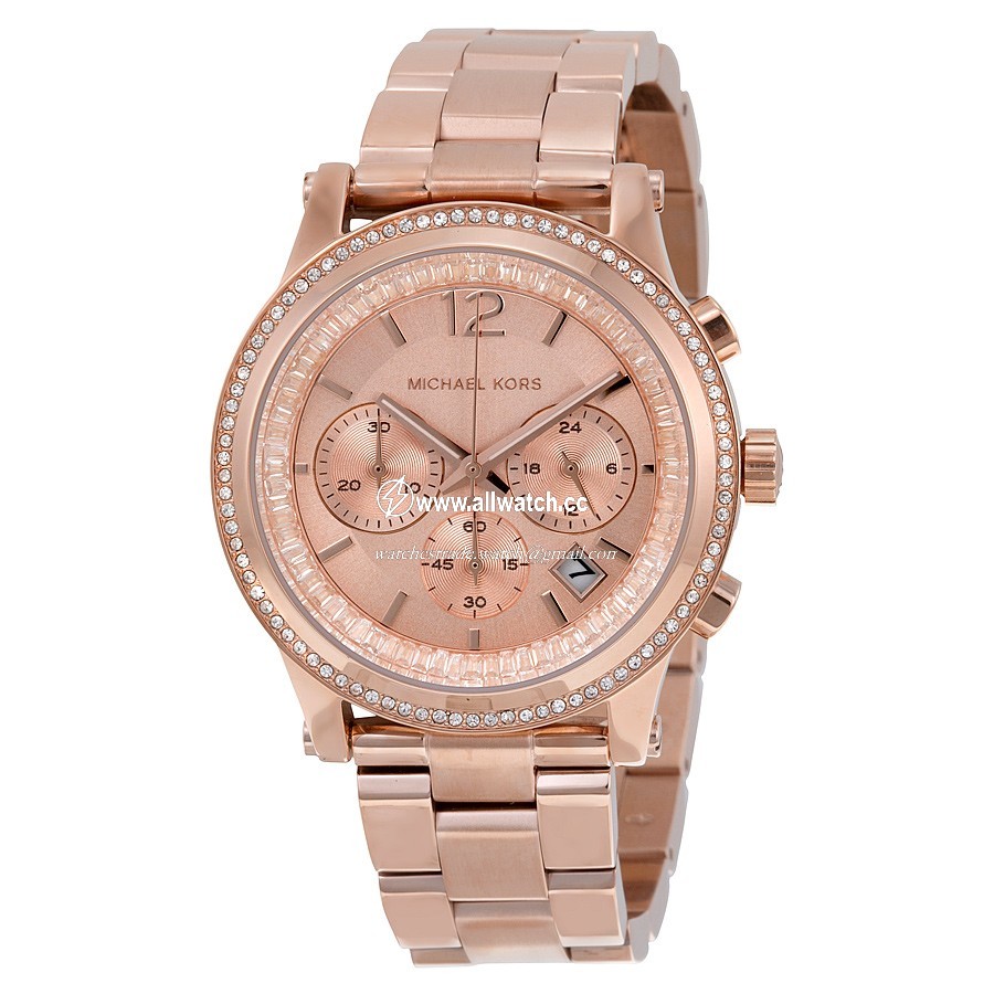 Michael Kors MK6064 Heidi Ladies Quartz Rose Gold-Tone Stainless Steel