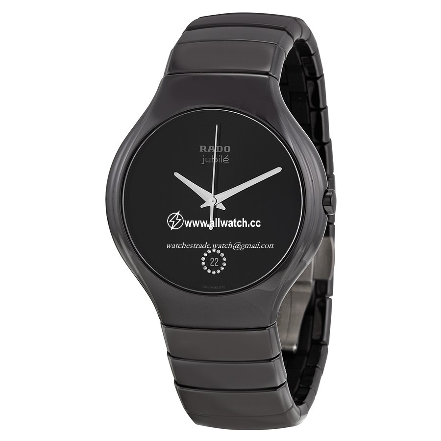 Rado R27653722 TRUE Mens Quartz Black Ceramic