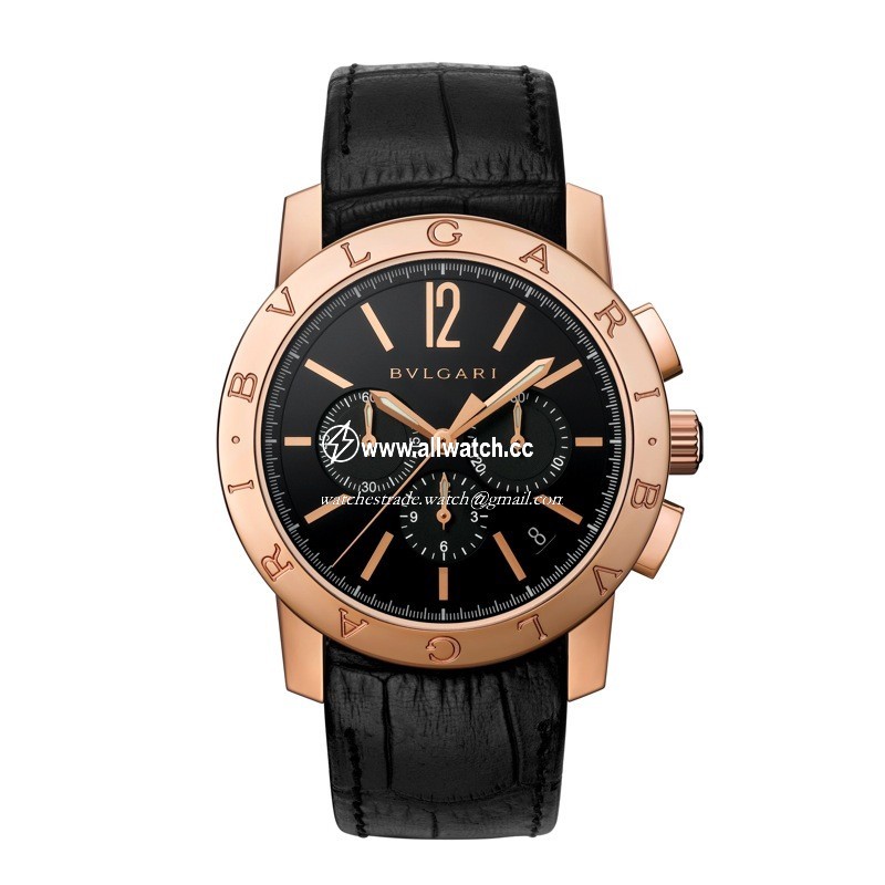 Bvlgari 102044 Mens Automatic 18 Carat Pink Gold