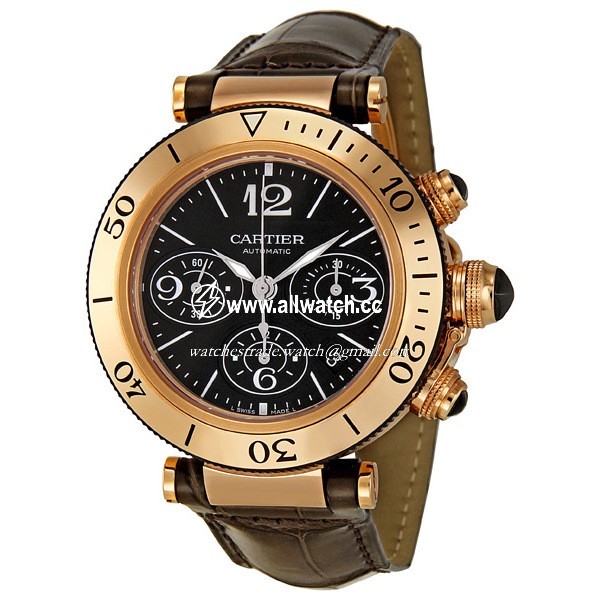 Cartier W3030018 Pasha de Cartier Mens Automatic 18kt Rose Gold