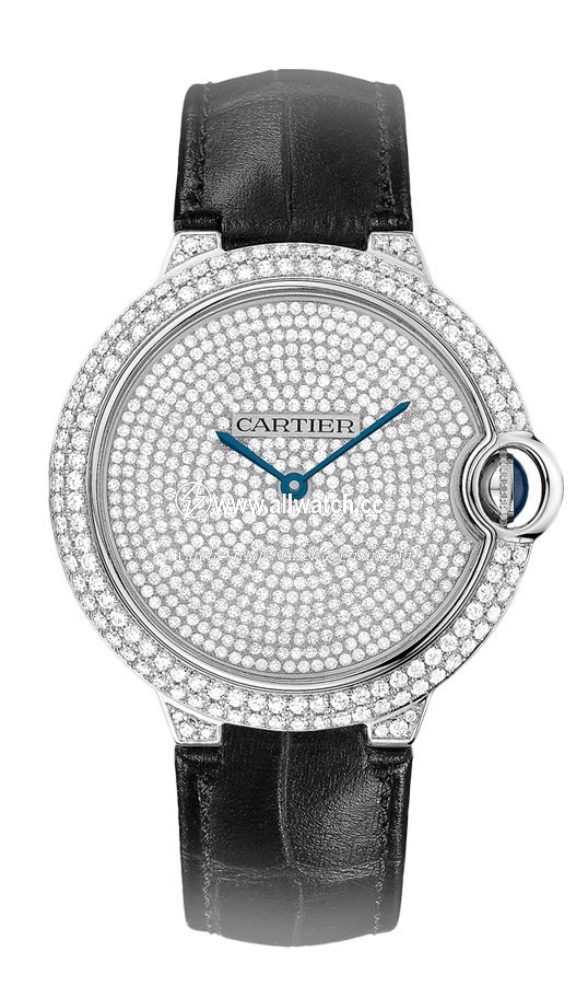 Cartier WE902049 Ballon Bleu de Cartier Mens Hand Wind 18 kt White Gold