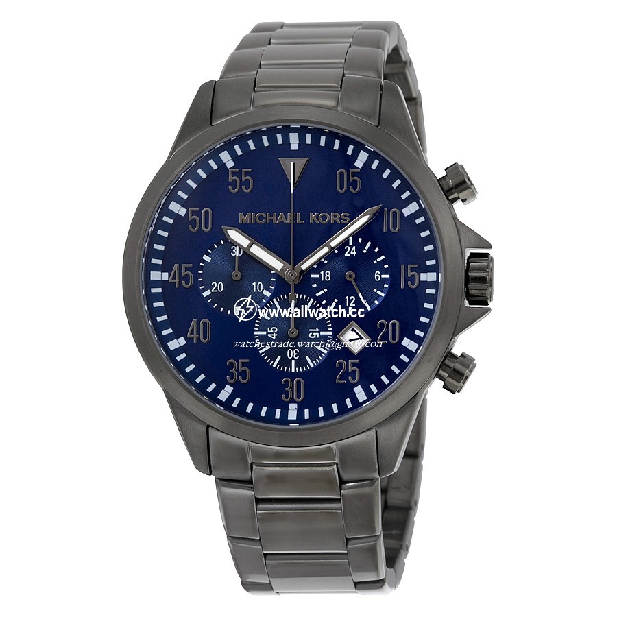 Michael Kors MK8443 Gage Mens Quartz Gunmetal Ion-plated Stainless Steel