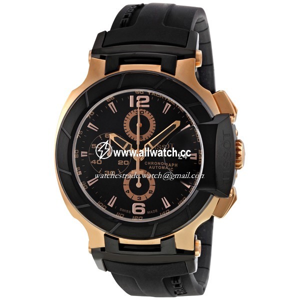 Tissot T0484272705701 T-Race Collection Mens Automatic Black PVD Stainless Steel