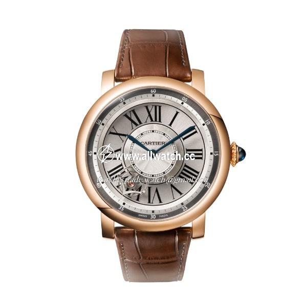 Cartier W1556205 Rotonde de Cartier Mens Hand Wind 18 kt Rose Gold