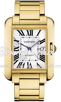Cartier W5310018 Tank Mens Automatic 18kt Yellow Gold