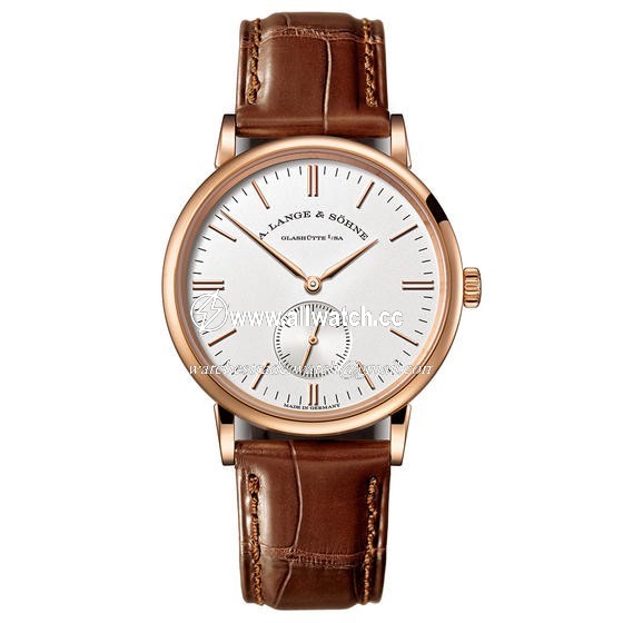 A. Lange & Sohne 219.032 Saxonia Mens Hand Wind 18K Rose Gold