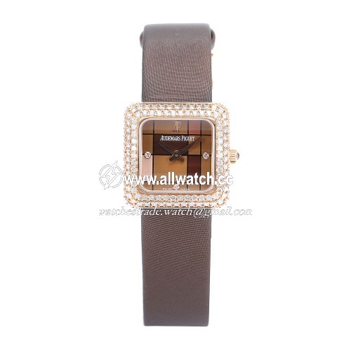 Audemars Piguet 77215OR.ZZ.A080SU.01 Ladies Hand Wind 18K Rose Gold Case Set with Diamonds