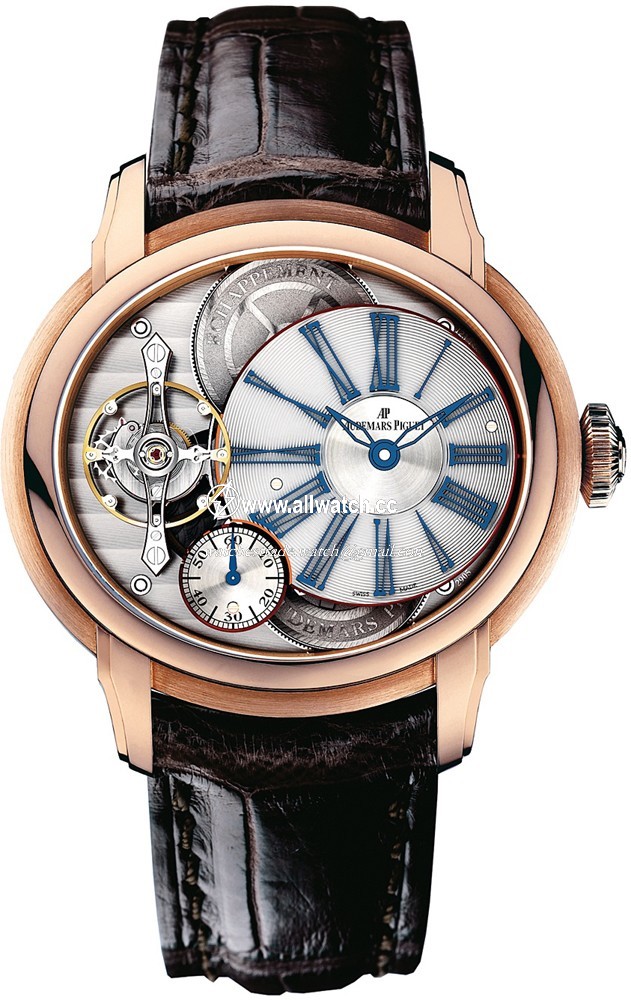 Audemars Piguet 26091OR.OO.D803CR.01 Millenary Mens Hand Wind 18 kt Rose Gold