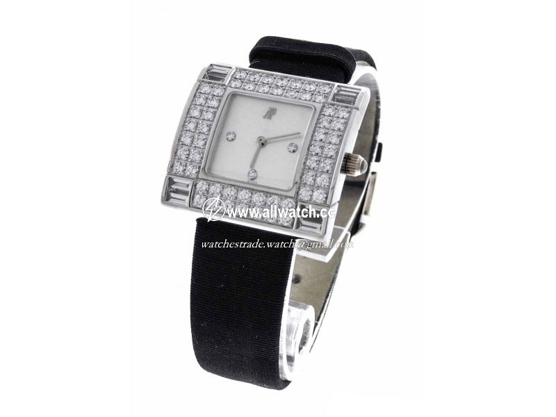 Audemars Piguet 67455BC.ZZ.A002MR.01 Myriade Ladies Quartz 18 kt White Gold Case Set with Diamonds