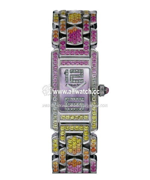 Audemars Piguet 67465BC.YY.1189BC.01 Promesse Ladies Quartz 18 kt White Gold set with sapphires