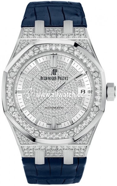 Audemars Piguet 15452BC.ZZ.D019CR.01 Royal Oak Mens Automatic 18kt White Gold Case set with Diamonds