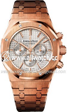 Audemars Piguet 26320OR.OO.1220OR.02 Royal Oak Mens Automatic 18kt Pink Gold