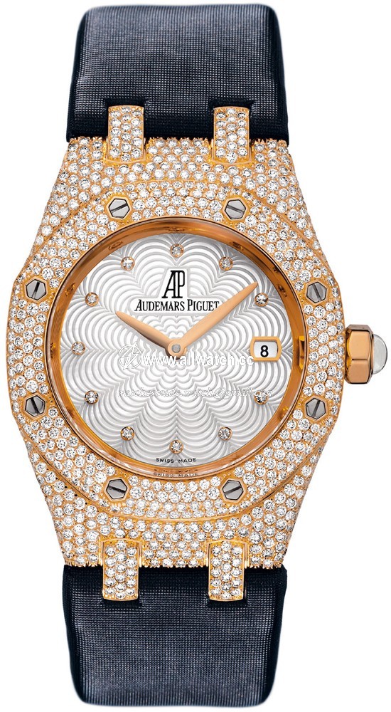 Audemars Piguet 67605OR.ZZ.D009SU.01 Royal Oak Ladies Quartz 18kt Rose Gold