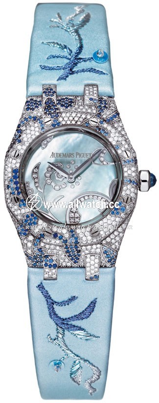 Audemars Piguet 67608BC.ZS.D022SU.01 Royal Oak Ladies Quartz 18 kt White Gold