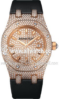 Audemars Piguet 67625OR.ZZ.D009SU.01 Royal Oak Ladies Quartz 18kt Rose Gold