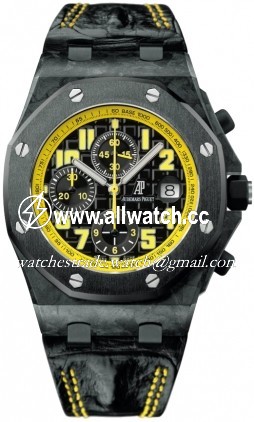 Audemars Piguet 26176FO.OO.D101CR.01 Royal Oak Offshore Mens Automatic Black Leather