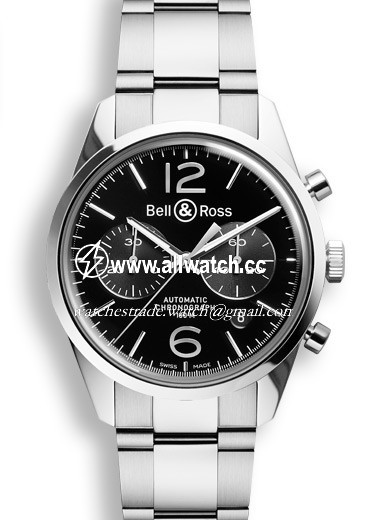 Bell & Ross BRG126-BL-ST/SST Vintage Mens Automatic Stainless Steel