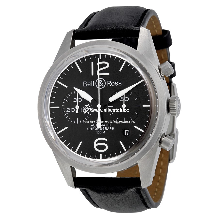 Bell & Ross BRV126-BL-ST/SCA Vintage Mens Automatic Stainless Steel