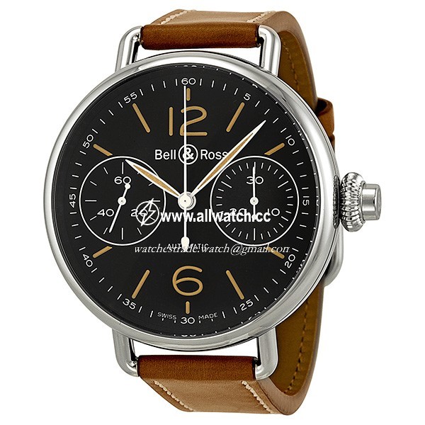 Bell & Ross BRWW1-MONO-HER/S Vintage Mens Automatic Stainless Steel