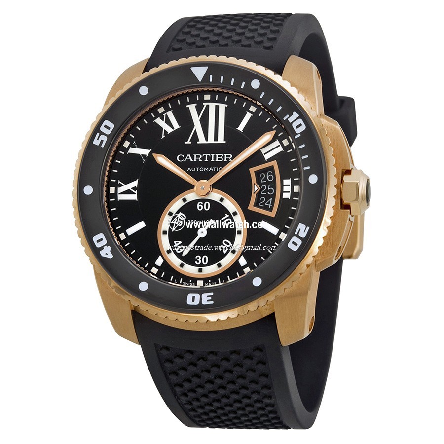Cartier W7100052 Calibre de Cartier Mens Automatic 18Kt Rose Gold