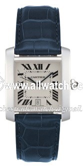 Cartier W5001156 Tank Mens Automatic 18kt White Gold