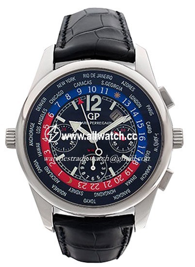 Girard Perregaux 49800-0-53-6146A Worldwide Time Control Mens Automatic 18kt White Gold