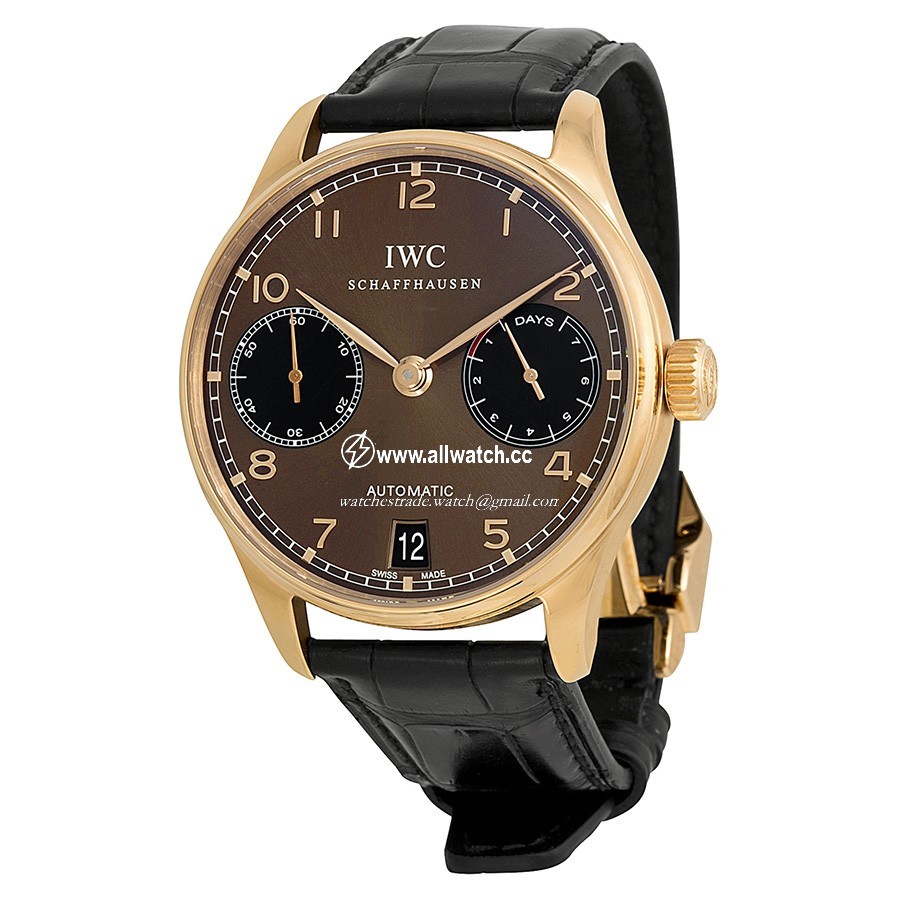 IWC IW500124 Portuguese Mens Automatic 18 kt Rose Gold