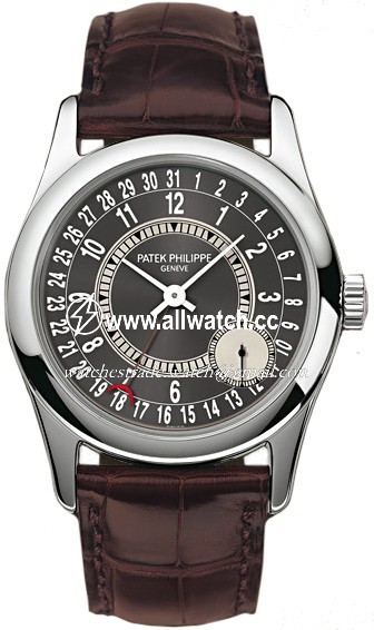 Patek Philippe 6000G-010 Calatrava Mens Automatic 18 kt White Gold