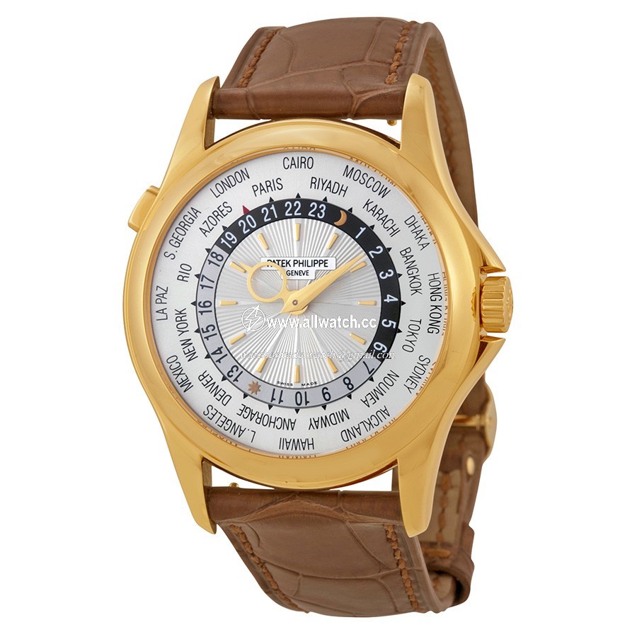 Patek Philippe 5130J World Time Mens Automatic 18kt Yellow Gold