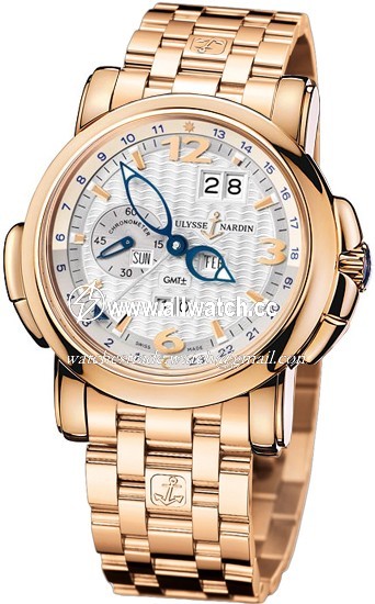 Ulysse Nardin 326-60-8/60 GMT Perpetual Mens Automatic 18kt Rose Gold