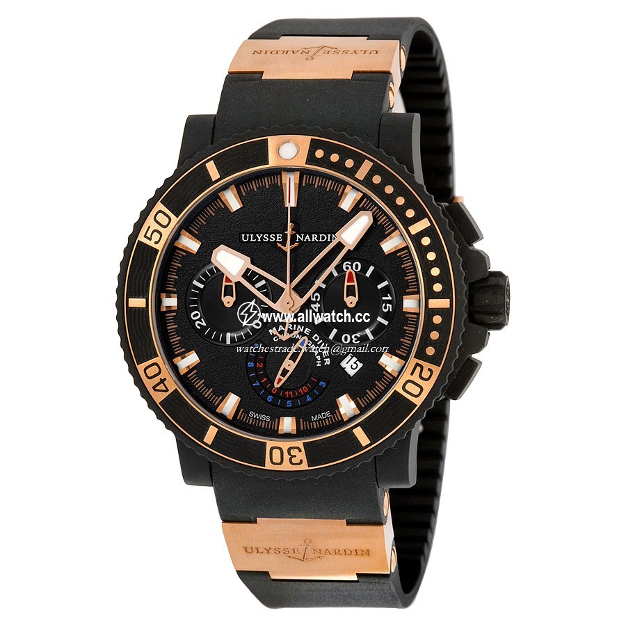 Ulysse Nardin 353-90-3 Mens Automatic 18kt Rose Gold