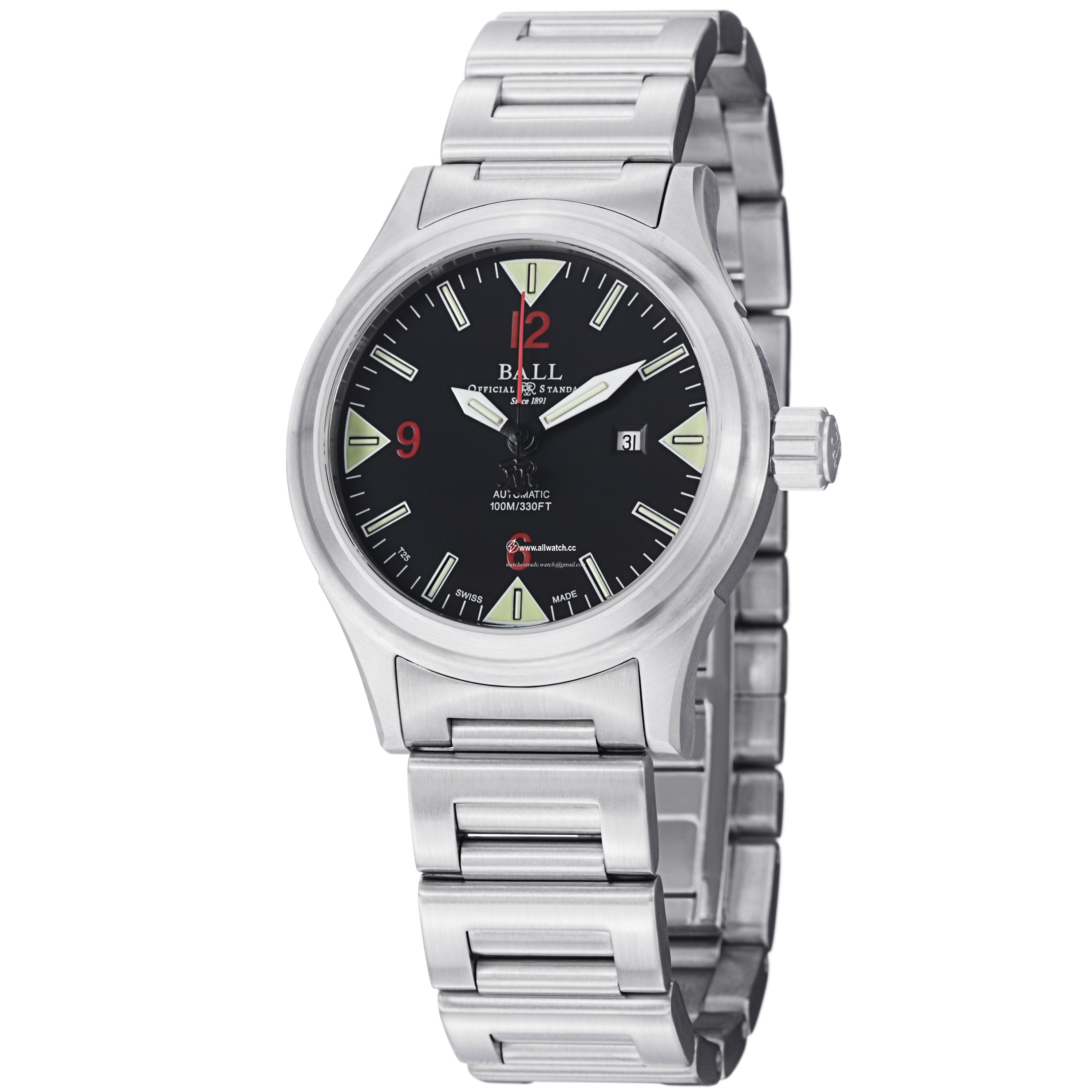 Ball NL2088D-SJ-BKRD Mens Automatic Stainless Steel