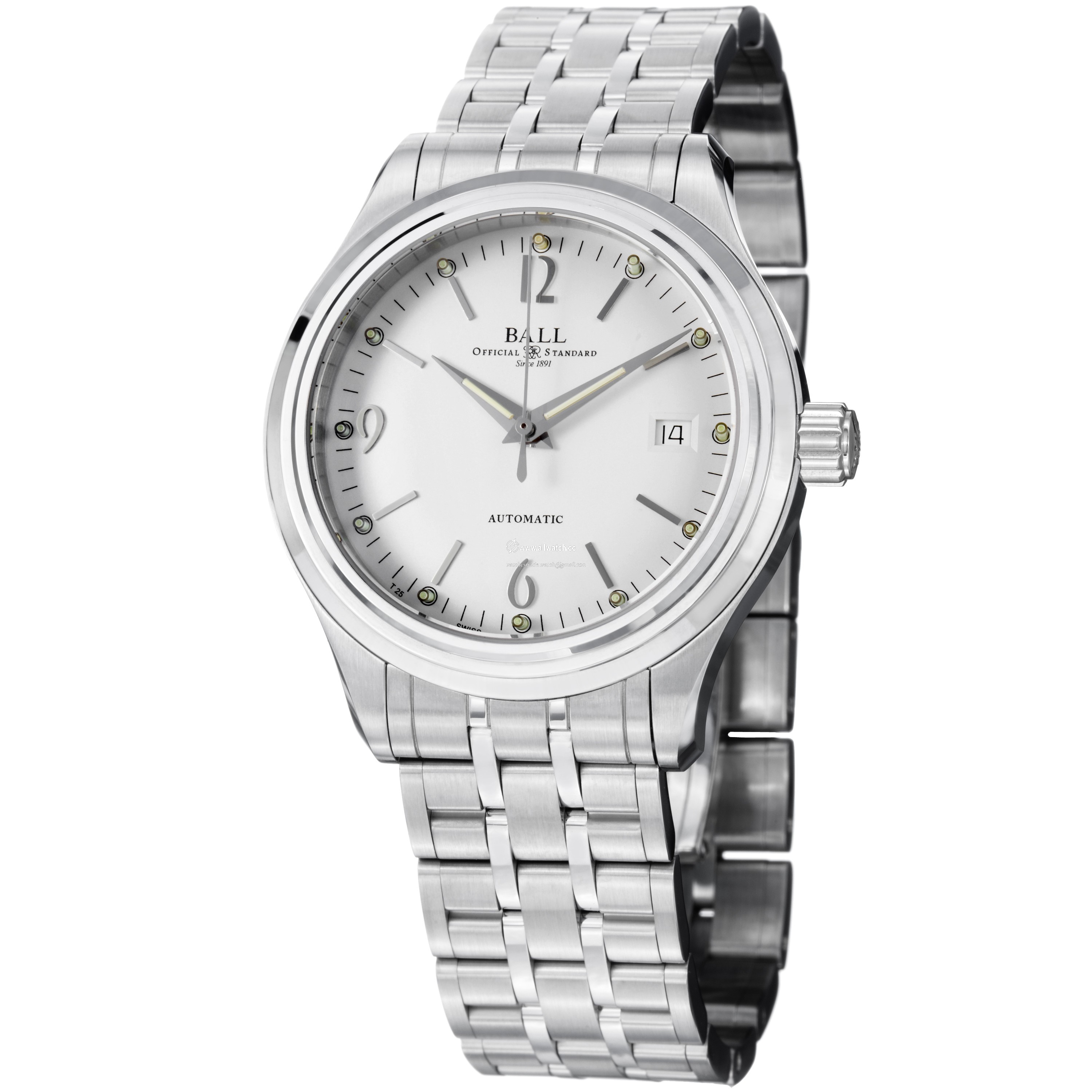 Ball NM1060D-SJ-WH Streamliner Mens Automatic Stainless Steel