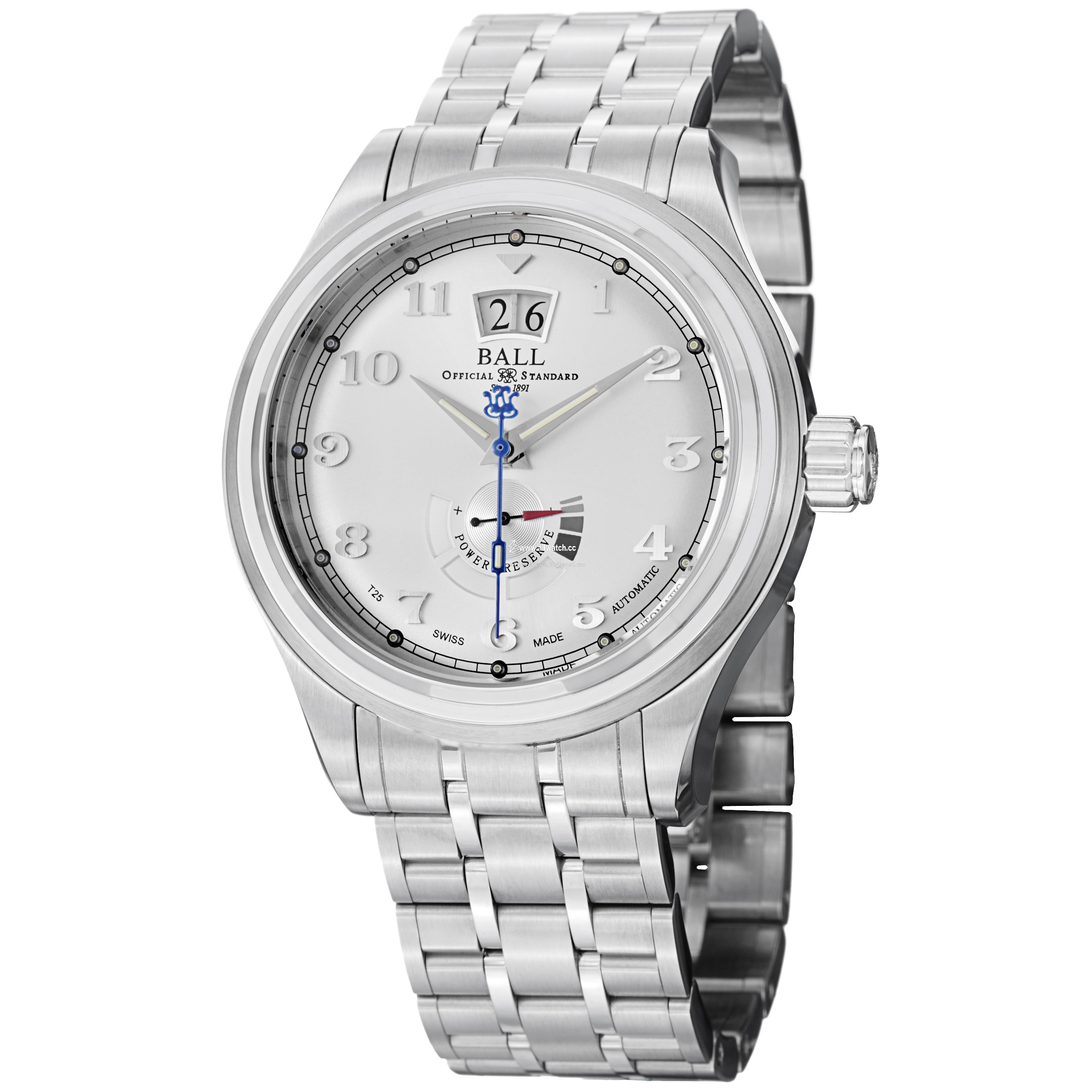 Ball PM1058D-SJ-SL Train Cleveland Mens Automatic Stainless Steel