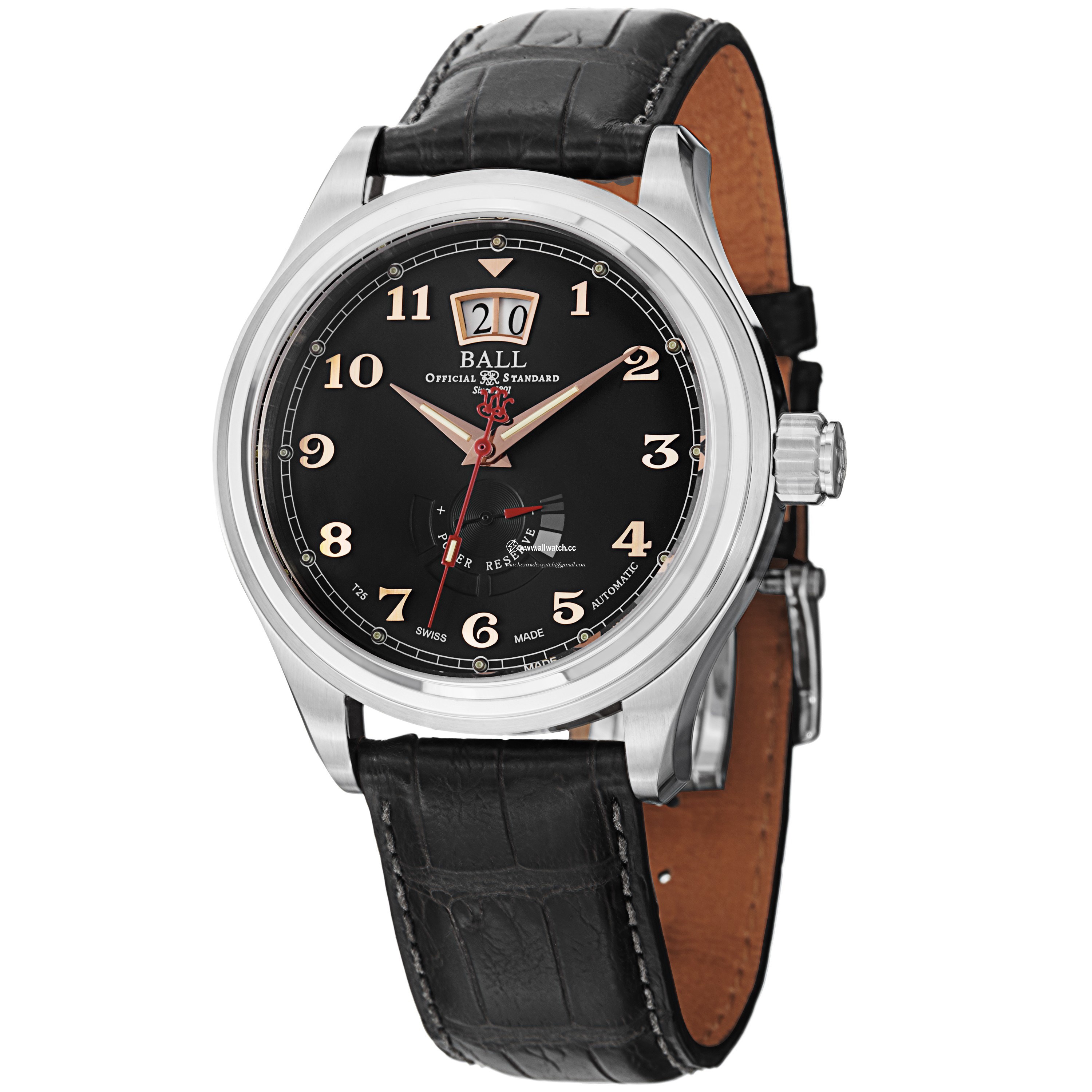Ball PM1058DL1JBKBK Train Cleveland Mens Automatic Stainless Steel