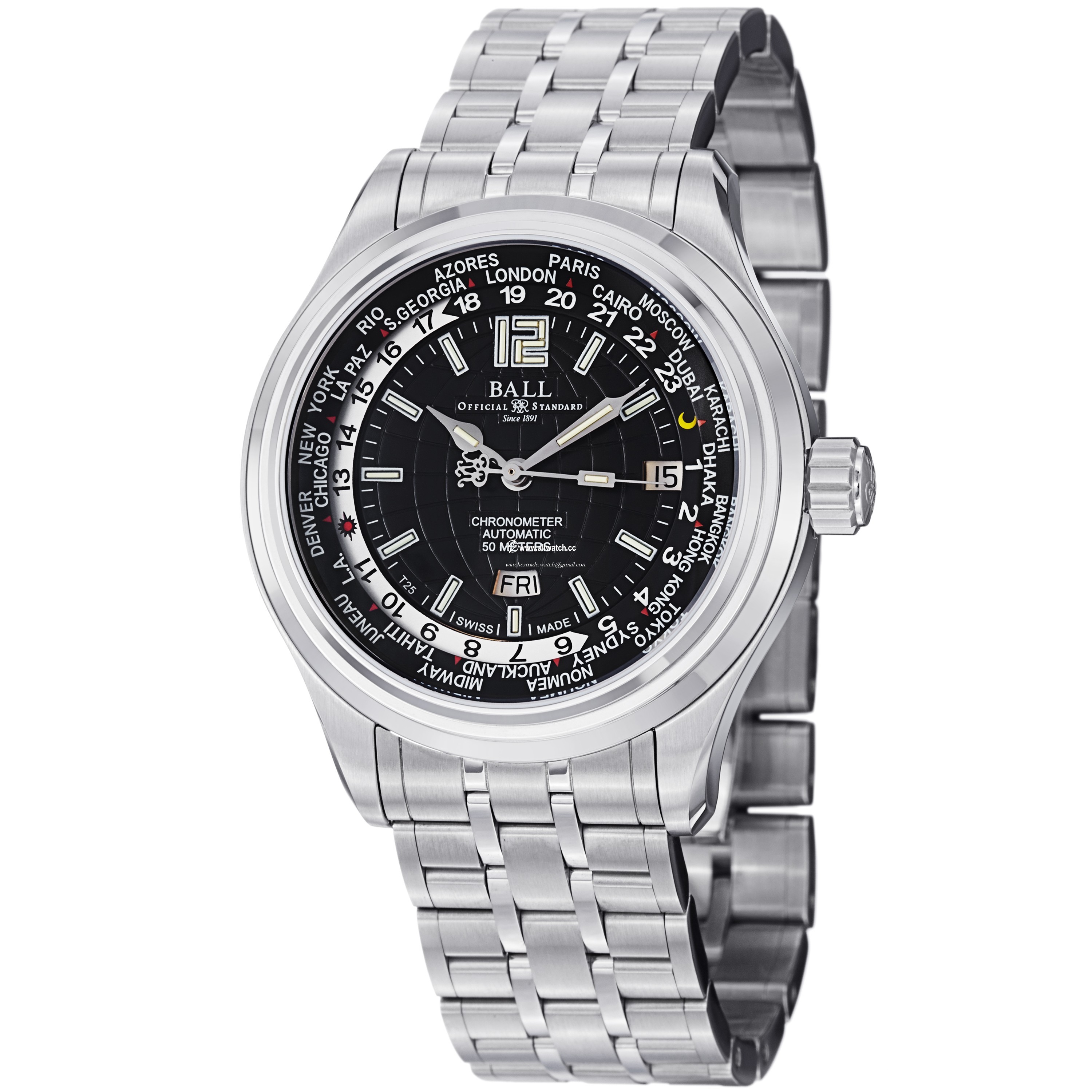 Ball GM1020D-S1CAJ-B Trainmaster Mens Automatic Stainless Steel