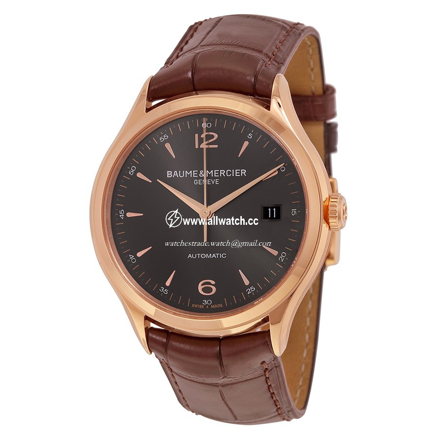 Baume et Mercier 10059 Clifton Mens Automatic 18 Carat Rose Gold