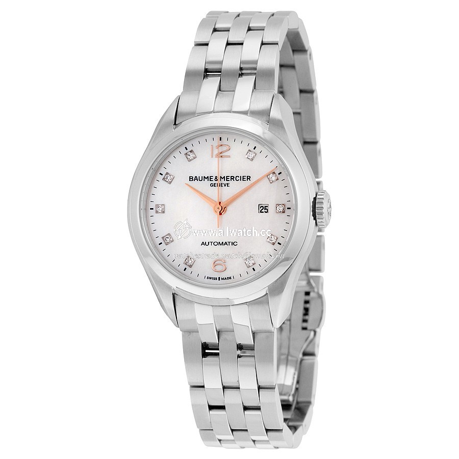 Baume et Mercier 10151 Clifton Ladies Automatic Stainless Steel