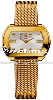 Baume et Mercier 08338 Hampton Ladies Quartz 18kt Yellow Gold