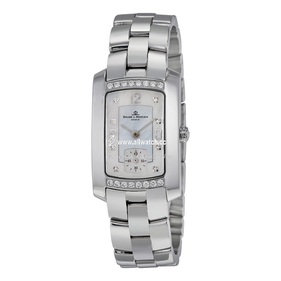 Baume et Mercier 6991 Hampton Milleis Ladies Quartz 18k White Gold