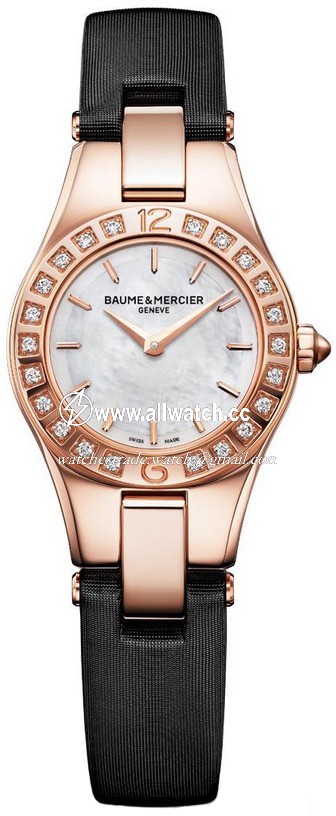 Baume et Mercier 10091 Linea Ladies Quartz 18kt Rose Gold