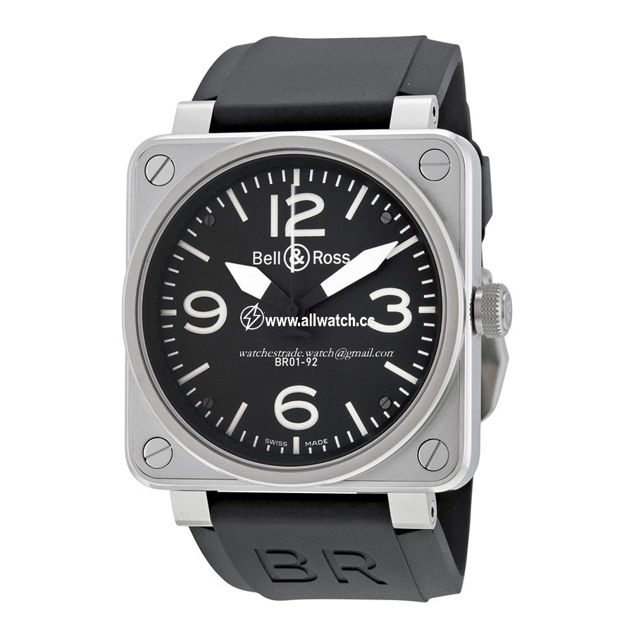 Bell & Ross BR0192-BL-ST Aviation Mens Automatic Stainless Steel