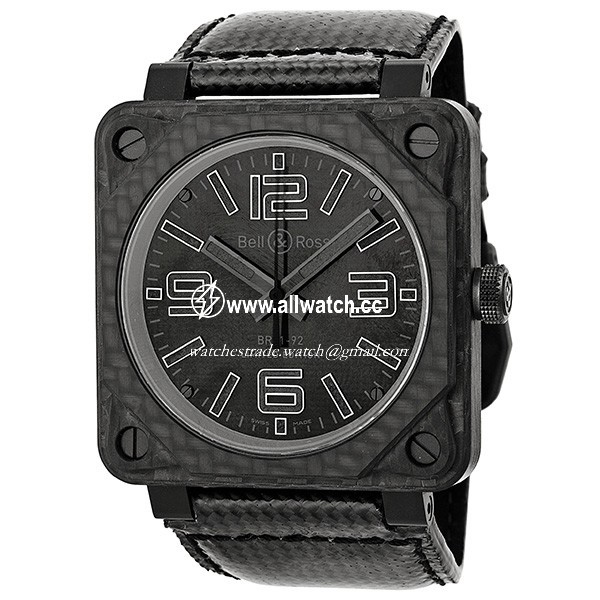 Bell & Ross BR0192-CA-FIBER-PH Aviation Mens Automatic Matte Black PVD (Physical Vapor Deposition) 'Carbo