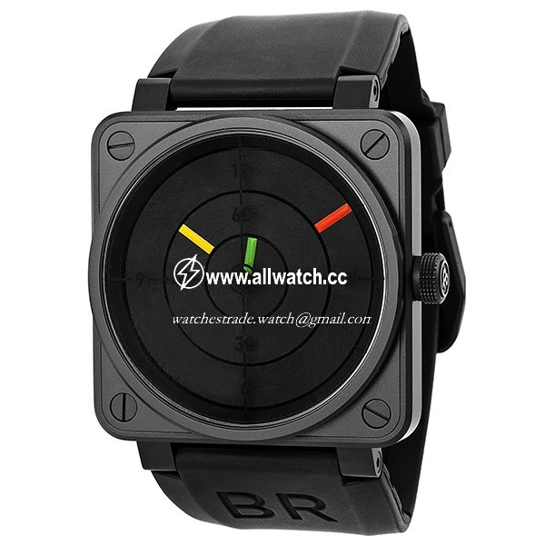 Bell & Ross BR0192RADAR Aviation Mens Automatic Black PVD Stainless Steel
