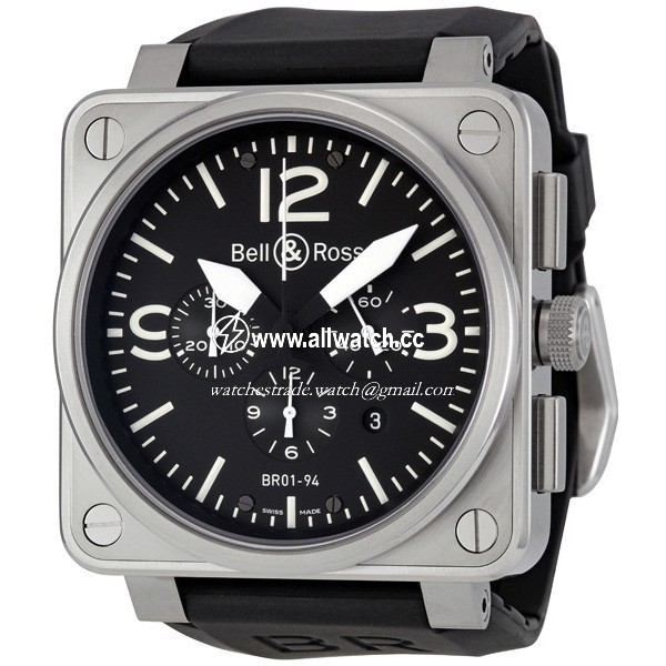 Bell & Ross BR0194-BL-ST Aviation Mens Automatic Stainless Steel