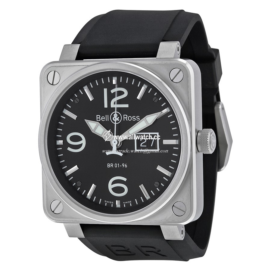Bell & Ross BR0196-BL-ST Aviation Mens Automatic Stainless Steel
