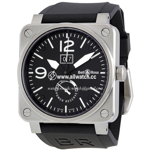Bell & Ross BR0390-BL-ST Aviation Mens Automatic Stainless Steel