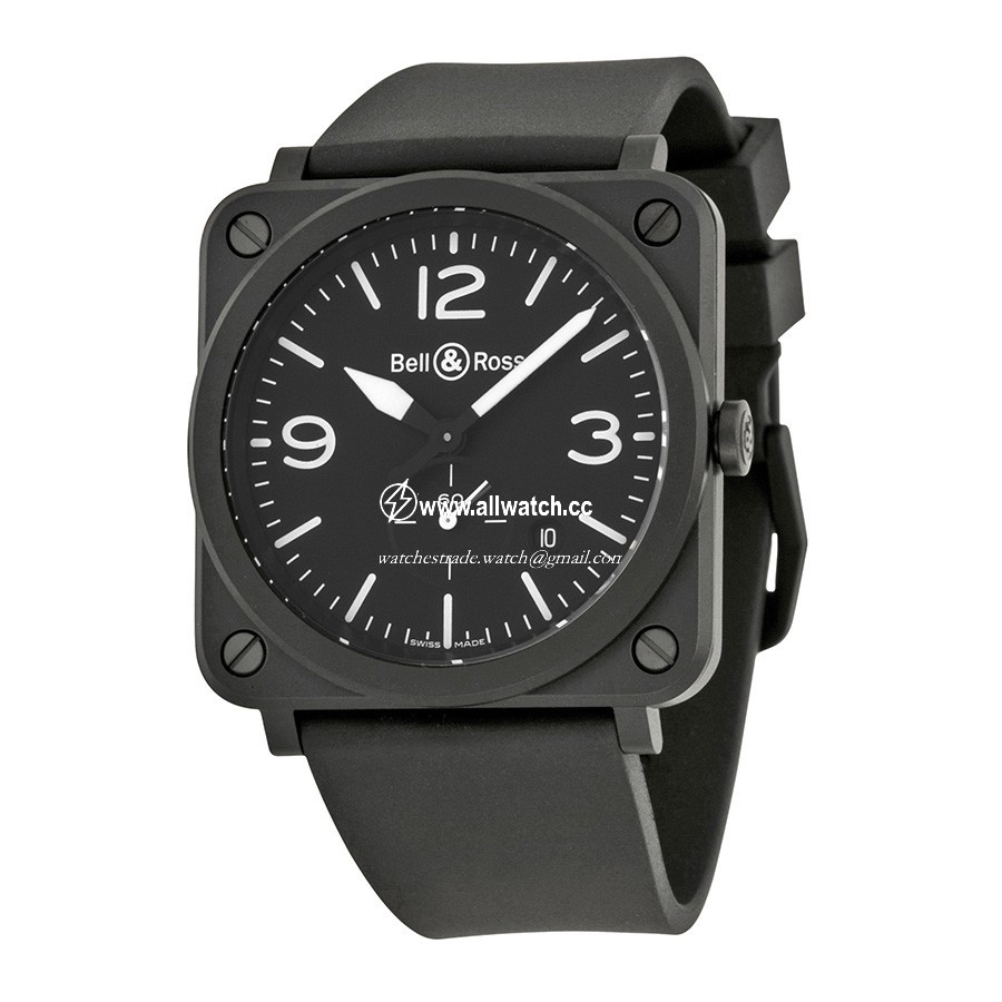 Bell & Ross BRS-BL-CEM Aviation Mens Quartz Matt Black Ceramic